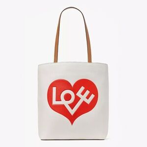 Kate Spade New York x Alexander Girard Heart Embossed Waverly Tote Bag NWT